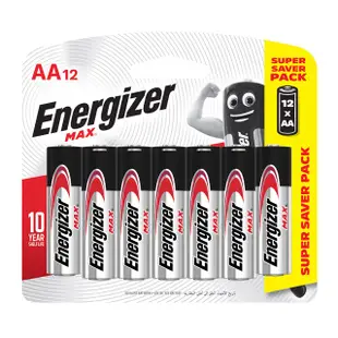 勁量Energizer 3號 4號 鹼性電池 12入