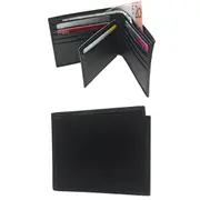 Samsonite RFID Blocking Leather Wallet with Credit Card Flap - Black