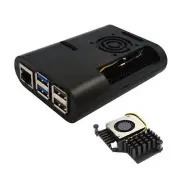 Raspberry Pi 5 Case with Active Cooler ABS Case for Raspberry Pi 5 4GB/5GB 5BE