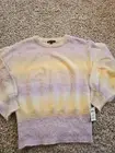 INC International Concepts SZ L Sweater Dolman Sleeve Ombre Round Neck NWT. CC2