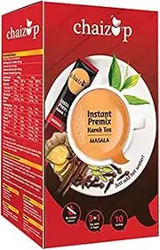 Green Velly Indian Instant Masala Premix Tea | Karak Chai with Indian Spices & Low Sugar | Masala Flavor | 10 Sachets | Masala Chai | Masala Tea Powder | Premix Tea | Desi Chai