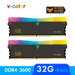 【V-COLOR 全何】PRISM PRO RGB DDR4 3600 32GB KIT 16GBX2(TUF GAMING認證桌上型超頻記憶體)