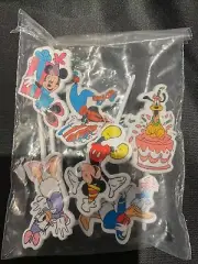 Vintage Disney Tupperware Candle Holders Cake Cupcake Topper Birthday Set of 6