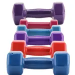 【現貨】·S DUMBBELLS VINYL DUMBELLS SET HOME FITNESS EXERCISE LA