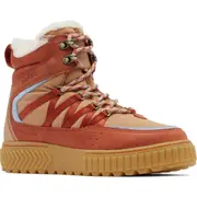SOREL One Ave™ Trek Faux Fur Trim Waterproof Sneaker Boot in Sanguine/Arctic Seas at Nordstrom, Size 9