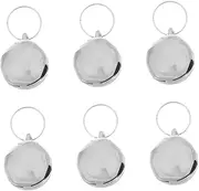 NOLITOY 6Pcs Pet Collar Bells Loud Crisp Sound Charms for Dogs and Cats Easy Install Pendant Accessories with Keyring Engaging Sound for Fun and Interaction