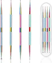 Nail Dotting Tool, 4 Pieces Professional Nail Dotting Tool with Ball Tip for Painting Nail Design Patterns, Embossing Nail Design Patterns, Dotting Tools