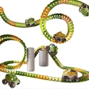 New JUYEE Toy Car Rail Assembly Educational Toy Dinosaur 3D Puzzle DIY Mini Car