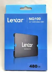 Lexar 480GB NQ100 SSD 2.5” SATA III Internal Solid State Drive.