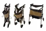 Signature Life Elite Travel Rollator - Compact, Adjustable, Lightweight, Stylish
