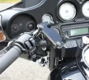 RAM Harley-Davidson Mirror Post Mount for iPhone, Galaxy "S", All Original Size