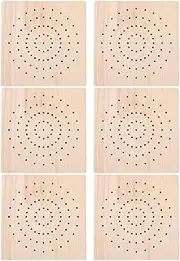 6 Pcs Clay Drying Rack Wooden Display Stand Air Dry Clay Peg Board Display Stand Pottery Sculpture Tools Wooden Model Base Wood Doll Rack Clay Peg Board Shelf Display Wood Carving