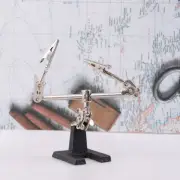 Third Hand Soldering Iron Stand Magnifying Glass Electric Iron Clamp T@jx