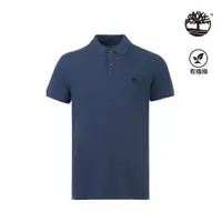 在飛比找ETMall東森購物網優惠-Timberland 男款深藍色休閒短袖Polo衫|A2EP
