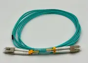 LC-LC Duplex 50/125 Multi Mode 10GB Optic Fiber Patch Cable 3 meters