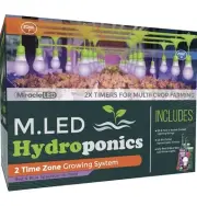 Miracle LED 2-Time Zone Hydroponics Indoor Growing System- 24 Bulbs And 6 String