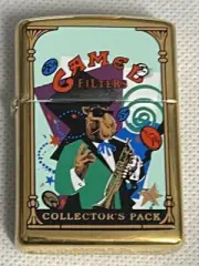 ZIPPO 1998 CAMEL JOE MARDI GRAS COLLECTOR'S PACK BRASS LIGHTER SEALED N BOX C080