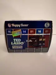 New Happy Boxer Ted Lasso "Believe" Boxer Briefs & Crew Socks Set Mens Large