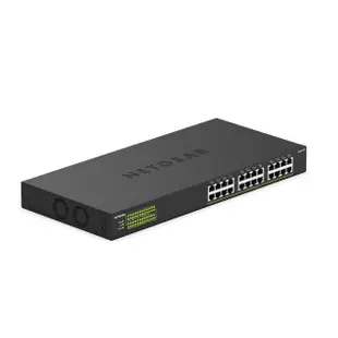 【NETGEAR】24埠 Gigabit 380W PoE供電 商用 金屬殼 網路交換器(GS324PP)