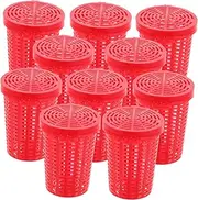10pcs Bait Cage Trap Outdoor Fishing Bait Cage Fishing Bait Lure Feeder Cage Bait EEL Cage Feeder Bait Thrower Device Fishing Tackle EEL Shrimp Net Carp Feeder Bait Thrower Cage