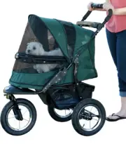 Pet Gear Jogger No-Zip Pet Stroller Breeds up to 75 lbs Forrest Green PG8400NZFG