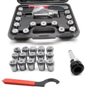 ER32 Precision Collet Set MILLING MACHINE MT3 Shank Chuck & Spanner 3-20mm&Box