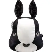 在飛比找momo購物網優惠-【Morn Creations】正版兔子側背包 L 黑白 附