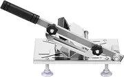 RdjEokf Frozen Meat Slicer With Stainless Steel Cleavers, Anti-Slip Suction Cups, Adjustable Thickness for Beef, Mutton and Pork Roll - Easy to Use
