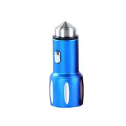 Aluminum Safety Hammer Dual Port Charger for All USB Interface Digital Devices 32 GOLD