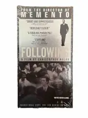 Following (VHS) Screener / Promo - Christopher Nolan Rare HTF (factory Seal)