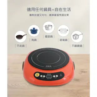 【PHILIPS 飛利浦】 不挑鍋黑晶爐 HD4989