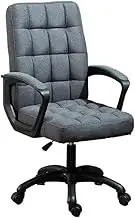 Ergonomic Office Chair Comfort Chair Home Office Chair with Armrests and Wheels High Back Fabric Cushion Study Chair Office Executive Chair Desk Chair(Gray)