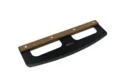 Maserin M2200-34PM - 34cm Matta Black Tandem Pizza Cutter (Brown Solid Paper Han