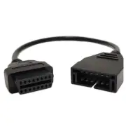 OBD1 to OBD2 GM Adapter, OBD1 12 Pins to OBD2 16 Pins Code Reader Scanner Dia...