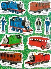 Vintage 1991 Thomas The Tank Engine Stickers New Sealed 4 Sheets