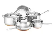 Essteele Per Vita Copper Base Stainless Steel Induction 5 Piece Cookware Set