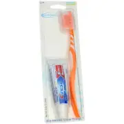 4 Pack Crest Cavity Protection Toothbrush & Toothpaste Kit