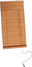 MAGICLULU Bamboo Roller Blind Outdoor Shade Height Patio Window Curtain for Garden Tea Hotel Easy to Install Bamboo Blinds Retro Window Curtain