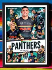 Framed 2022 PENRITH PANTHERS NRL Premiers Poster NATHAN CLEARY - 84cm x 59.5cm