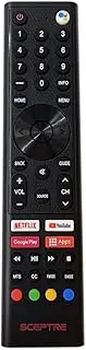 Voice Remote Control 8142026675573B Compatible with Sceptre Google Android TV UMRBX, UMC and SRC Series