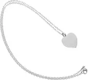 DRESSOOS Heart Shaped Stainless Steel Pendant Keepsake for Pet and Human Ashes Durable Lightweight Stylish Jewelry for Daily Wear and Remembrance