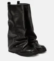 [The Attico] The Attico Robin leather combat boots AU 6 black