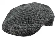 [Biddy Murphy] Flat Cap for Men Made in Ireland Irish Hat Flat Cap 100% Irish Wool Grey XL, Black