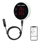 Wifi Temperature Humidity Sensor Alarm: Digital Thermometer Hygrometer with Prob