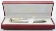 Sheaffer Targa 1001XG Ballpoint .9mm Pencil Set - Brushed Chrome, GT (New in Box