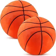 2 Pcs Plush Baseball Football Basketball Soccer Pillow Fluffy Soft Plush Ball Sports Plush Ball Stuffed Plush Pillows Stuffed Ball Room Decor (Baseball, 4.7 Inch)