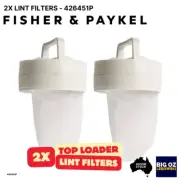 2-Pack Multiuse Lint Filter for Fisher & Paykel QuickSmart MW512 - No Burnt Odor