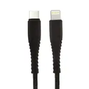 Gecko USB-C to Lightning MFI-Certified Charging 1.5m Braided Cable For iPhone BK