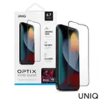 UNIQ IPHONE 13 PRO MAX OPTIX VIVID CLEAR滿版高清透9H玻璃保護貼-黑邊透明