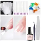 Fiberglass Nail Extension Kit with Building Gel Magical Silk Fiberglass Nail ...